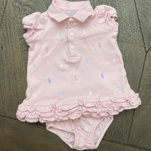 Ralph Lauren Baby Girls Top & Bloomer Set 3 Months